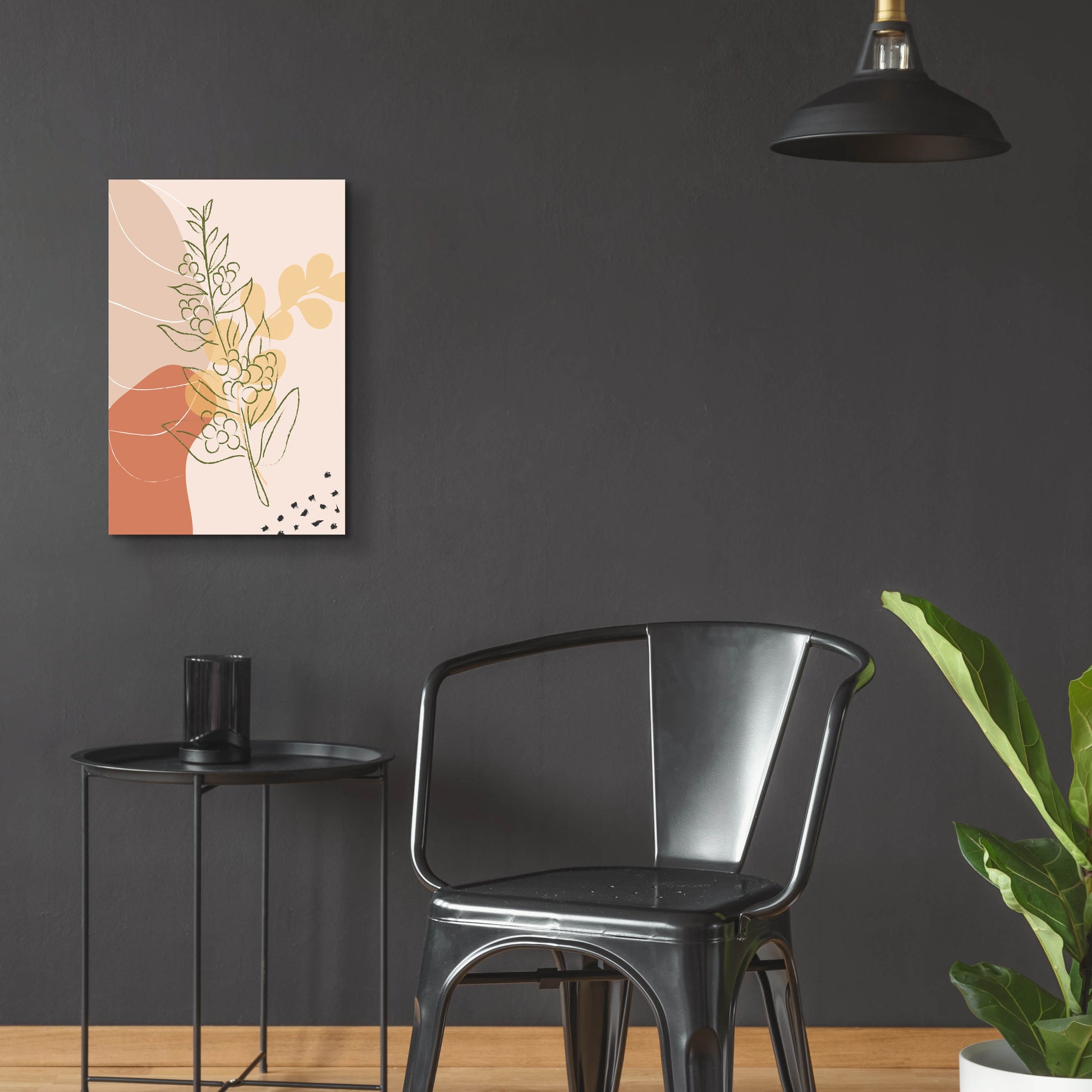 Epic Art 'Coffee Branch Abstract Shapes' by Sabrina Balbuena, Acrylic Glass Wall Art,16x24