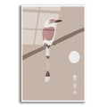 Epic Art 'Japanese Art A Bird And The Moon' by Sabrina Balbuena, Acrylic Glass Wall Art