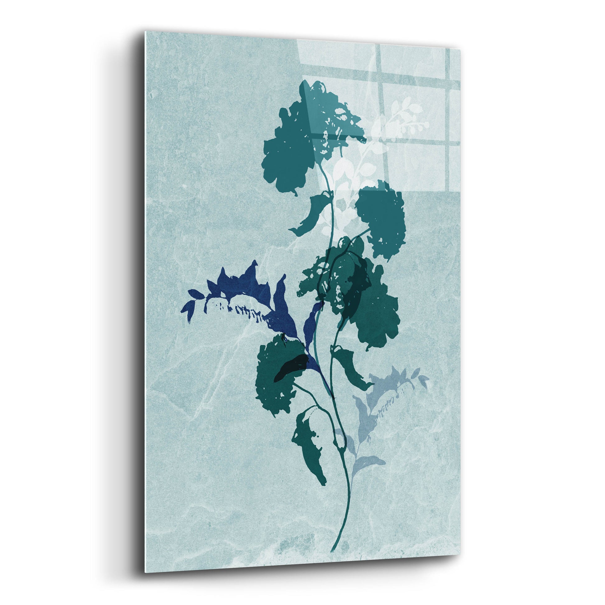 Epic Art 'Dry Blue Flowers 2' by Sabrina Balbuena, Acrylic Glass Wall Art,12x16