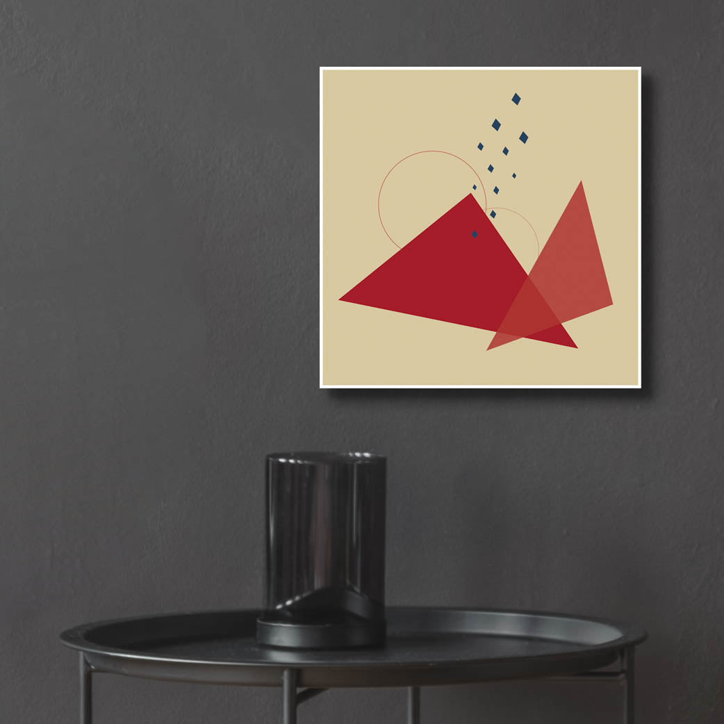 Epic Art 'Geometric Shapes-Meteor Shower In The Mountains' by Sabrina Balbuena, Acrylic Glass Wall Art,12x12