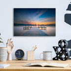 Epic Art 'Sunset Over Barnegat Bay' by Rick Berk, Acrylic Glass Wall Art,16x12
