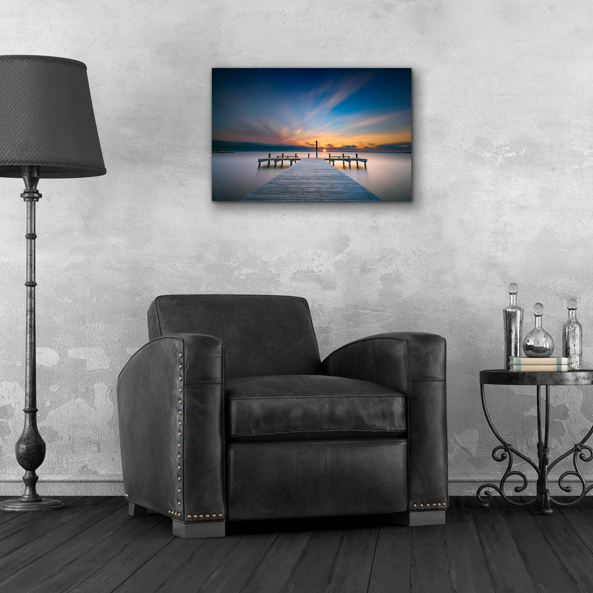 Epic Art 'Sunset Over Barnegat Bay' by Rick Berk, Acrylic Glass Wall Art,24x16