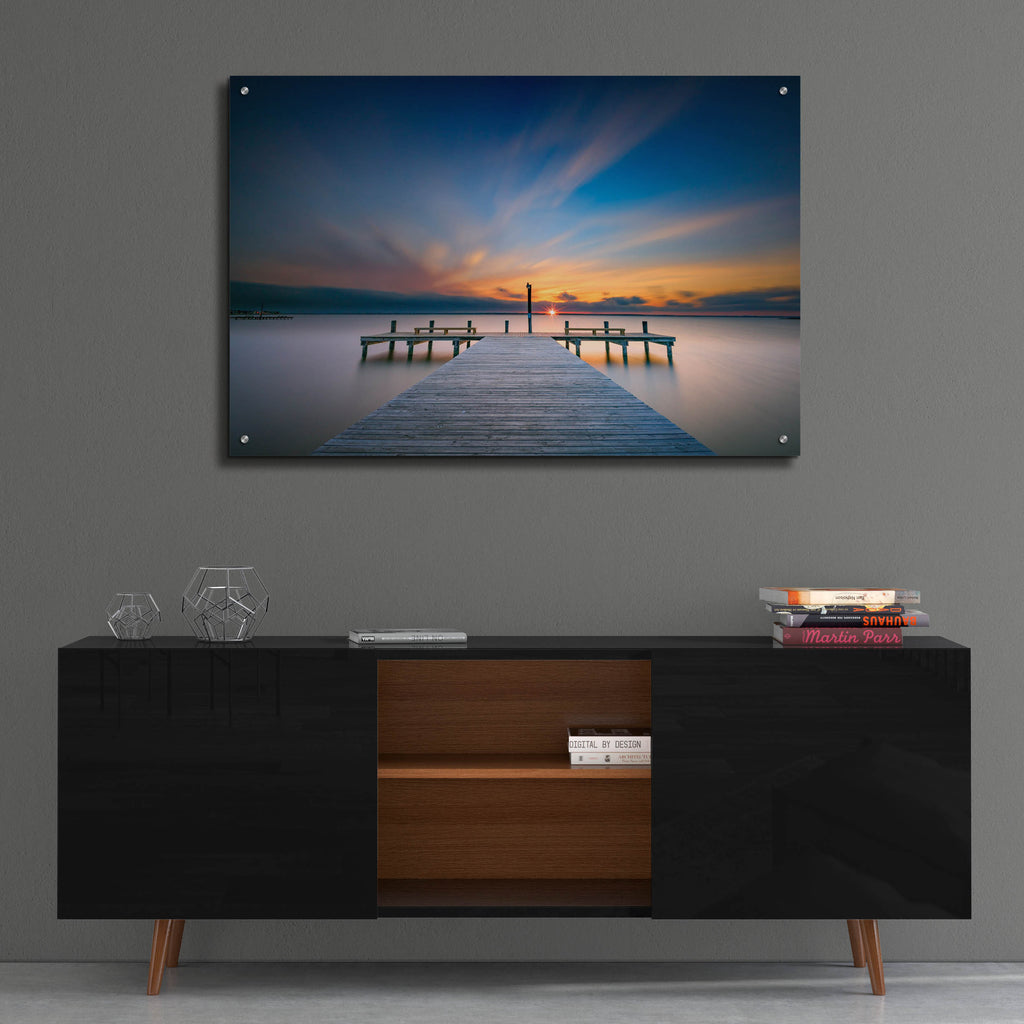 Epic Art 'Sunset Over Barnegat Bay' by Rick Berk, Acrylic Glass Wall Art,36x24