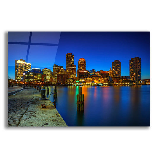 Epic Art 'Boston Twilight at Fan Pier' by Rick Berk, Acrylic Glass Wall Art