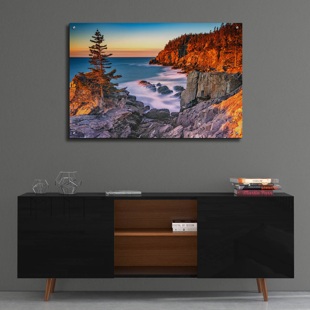 Epic Art 'Winter Dawn at Quoddy Head' by Rick Berk, Acrylic Glass Wall Art,36x24