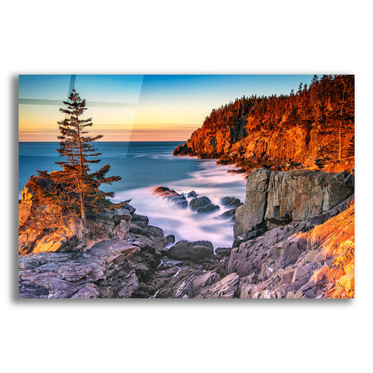 Epic Art 'Winter Dawn at Quoddy Head' by Rick Berk, Acrylic Glass Wall Art