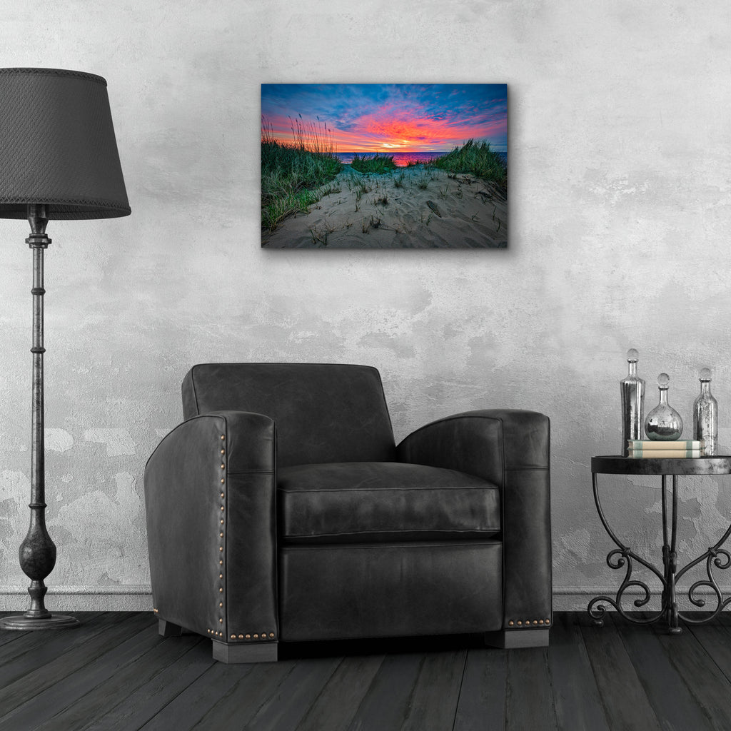 Epic Art 'Cape Cod Sunrise' by Rick Berk, Acrylic Glass Wall Art,24x16