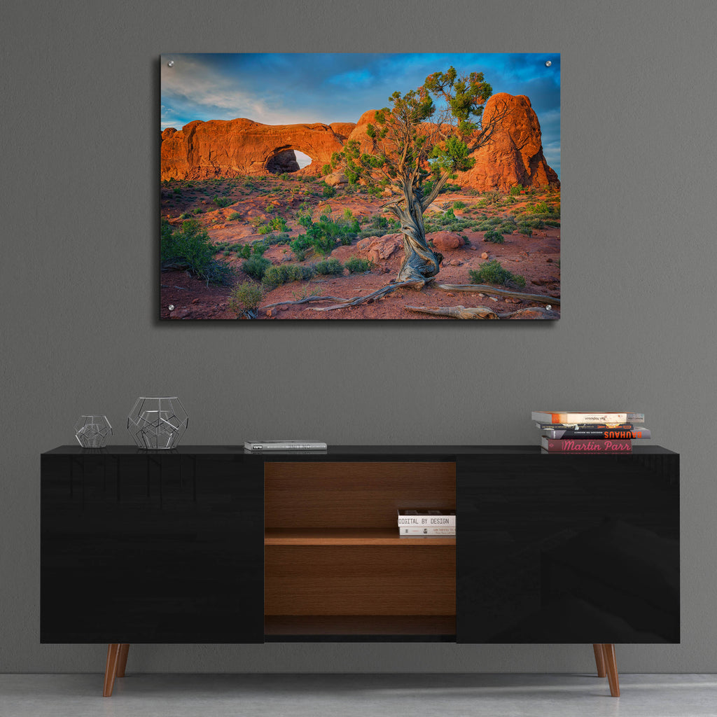 Epic Art 'The Windows' by Rick Berk, Acrylic Glass Wall Art,36x24