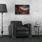 Epic Art 'Sunset Through Turret Arch' by Rick Berk, Acrylic Glass Wall Art,24x16