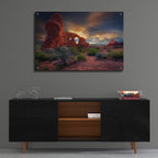 Epic Art 'Sunset Through Turret Arch' by Rick Berk, Acrylic Glass Wall Art,36x24