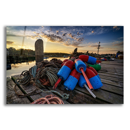 Epic Art 'Buoys and Line' by Rick Berk, Acrylic Glass Wall Art