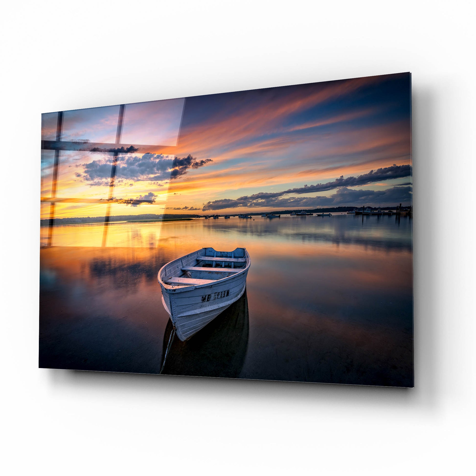 Epic Art 'Sunset at Pine Point' by Rick Berk, Acrylic Glass Wall Art,16x12