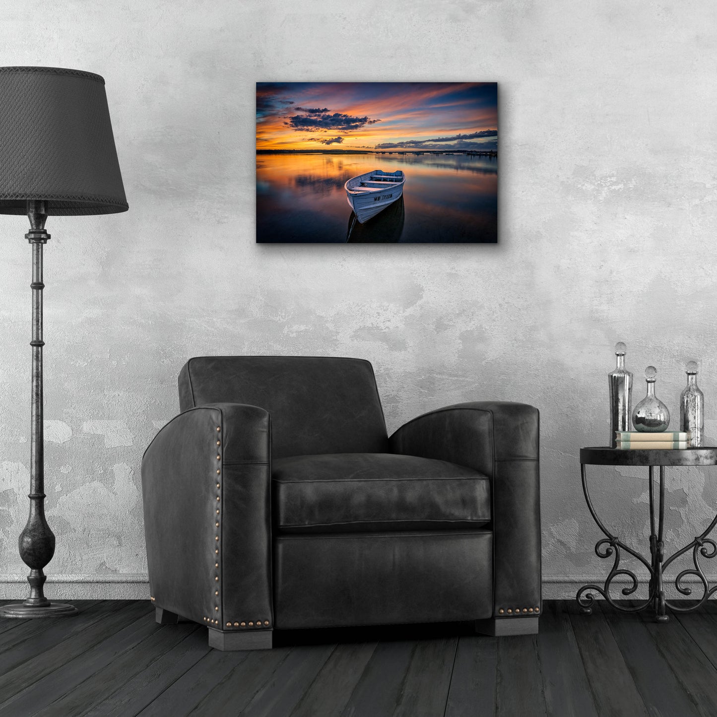 Epic Art 'Sunset at Pine Point' by Rick Berk, Acrylic Glass Wall Art,24x16