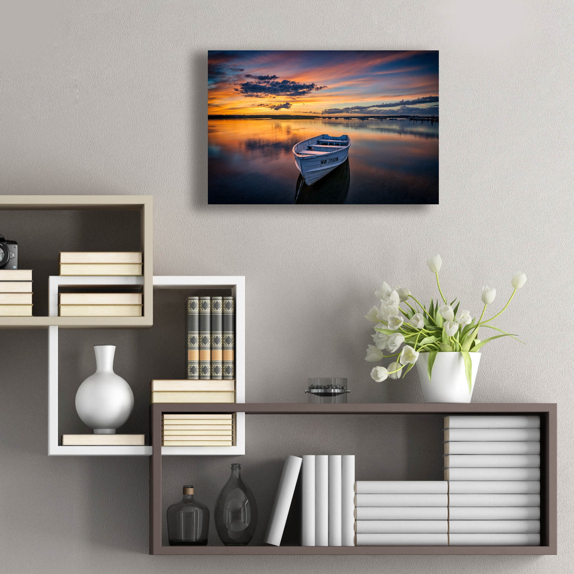 Epic Art 'Sunset at Pine Point' by Rick Berk, Acrylic Glass Wall Art,24x16