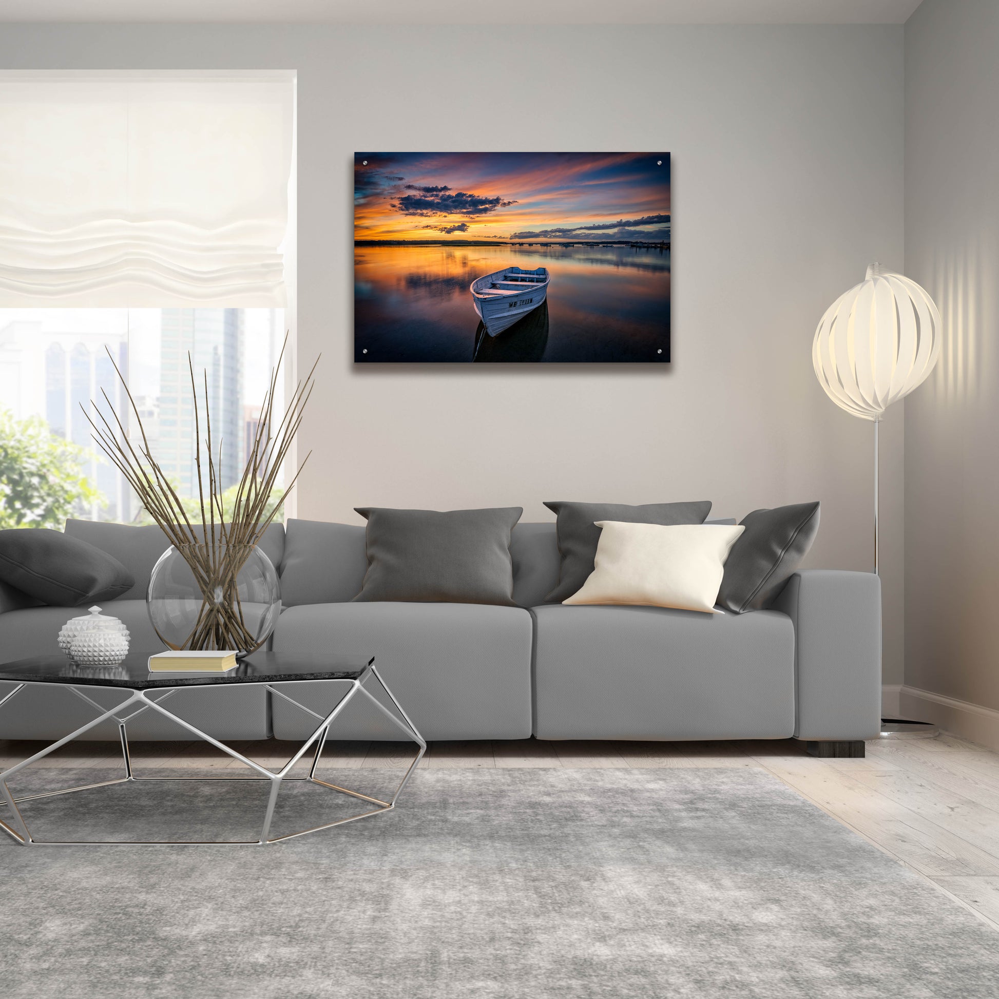 Epic Art 'Sunset at Pine Point' by Rick Berk, Acrylic Glass Wall Art,36x24