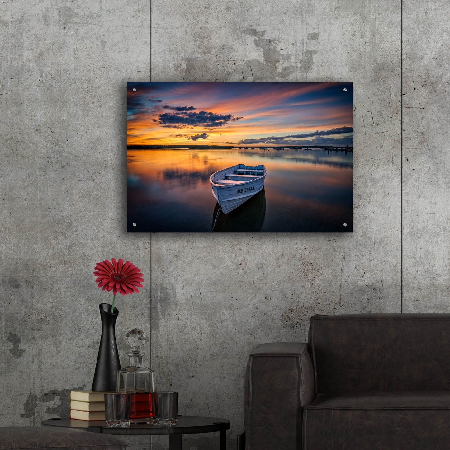 Epic Art 'Sunset at Pine Point' by Rick Berk, Acrylic Glass Wall Art,36x24