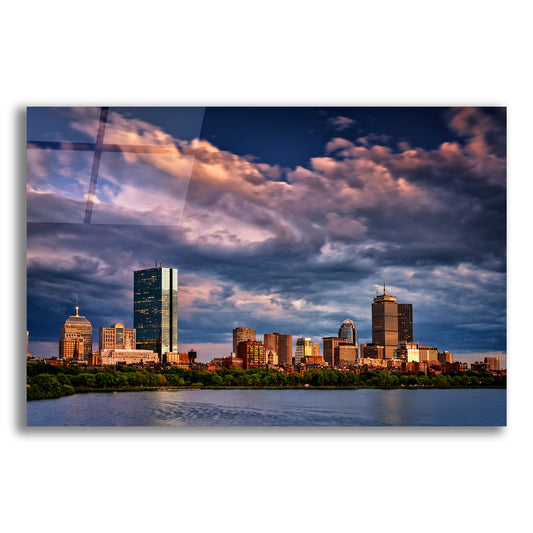 Epic Art 'Boston at Dusk' by Rick Berk, Acrylic Glass Wall Art