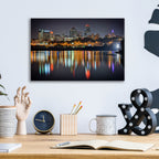 Epic Art 'Kansas City Reflections' by Rick Berk, Acrylic Glass Wall Art,16x12