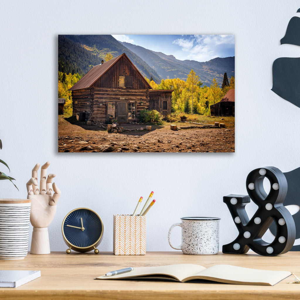 Epic Art 'Crystal City General Store' by Rick Berk, Acrylic Glass Wall Art,16x12