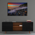 Epic Art 'Boulder Beach at Sunrise' by Rick Berk, Acrylic Glass Wall Art,36x24