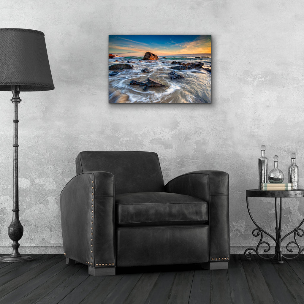 Epic Art 'December Morning on Marginal Way' by Rick Berk, Acrylic Glass Wall Art,24x16