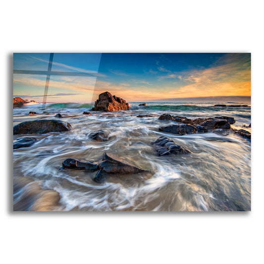 Epic Art 'December Morning on Marginal Way' by Rick Berk, Acrylic Glass Wall Art