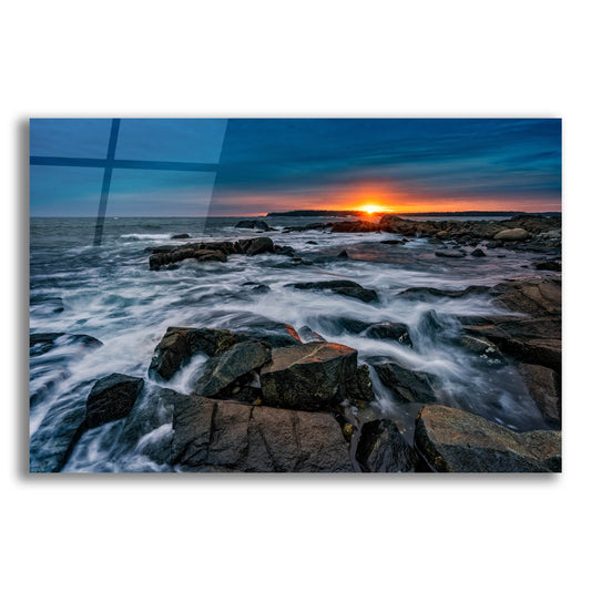 Epic Art 'Sunset Over Vinalhaven' by Rick Berk, Acrylic Glass Wall Art