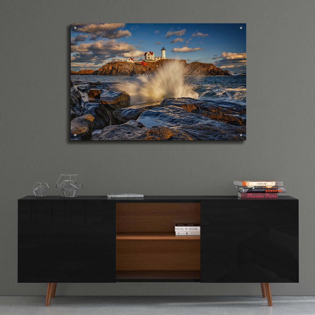 Epic Art 'Sunshine and Spray' by Rick Berk, Acrylic Glass Wall Art,36x24