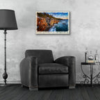 Epic Art 'The Schoodic Shoreline Watercolor' by Rick Berk, Acrylic Glass Wall Art,24x16