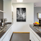 Epic Art 'Spring Evening on the Brooklyn Bridge BW' by Rick Berk, Acrylic Glass Wall Art,24x36