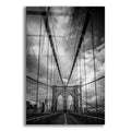 Epic Art 'Spring Evening on the Brooklyn Bridge BW' by Rick Berk, Acrylic Glass Wall Art