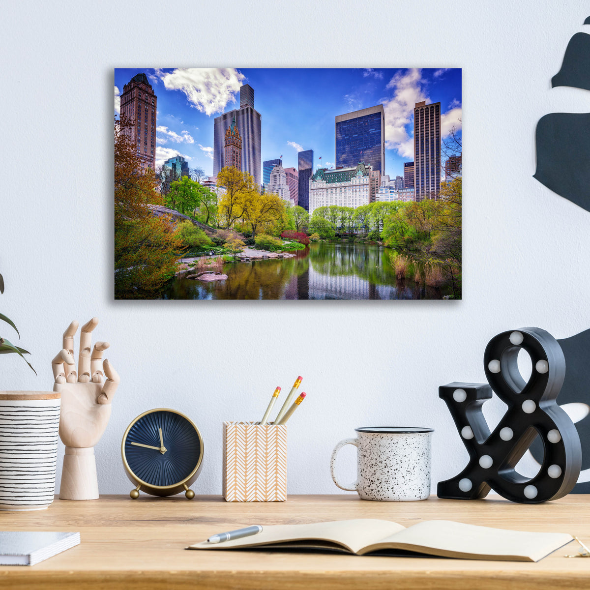 Epic Art 'Central Park South from Gapstow Bridge' by Rick Berk, Acrylic Glass Wall Art,16x12