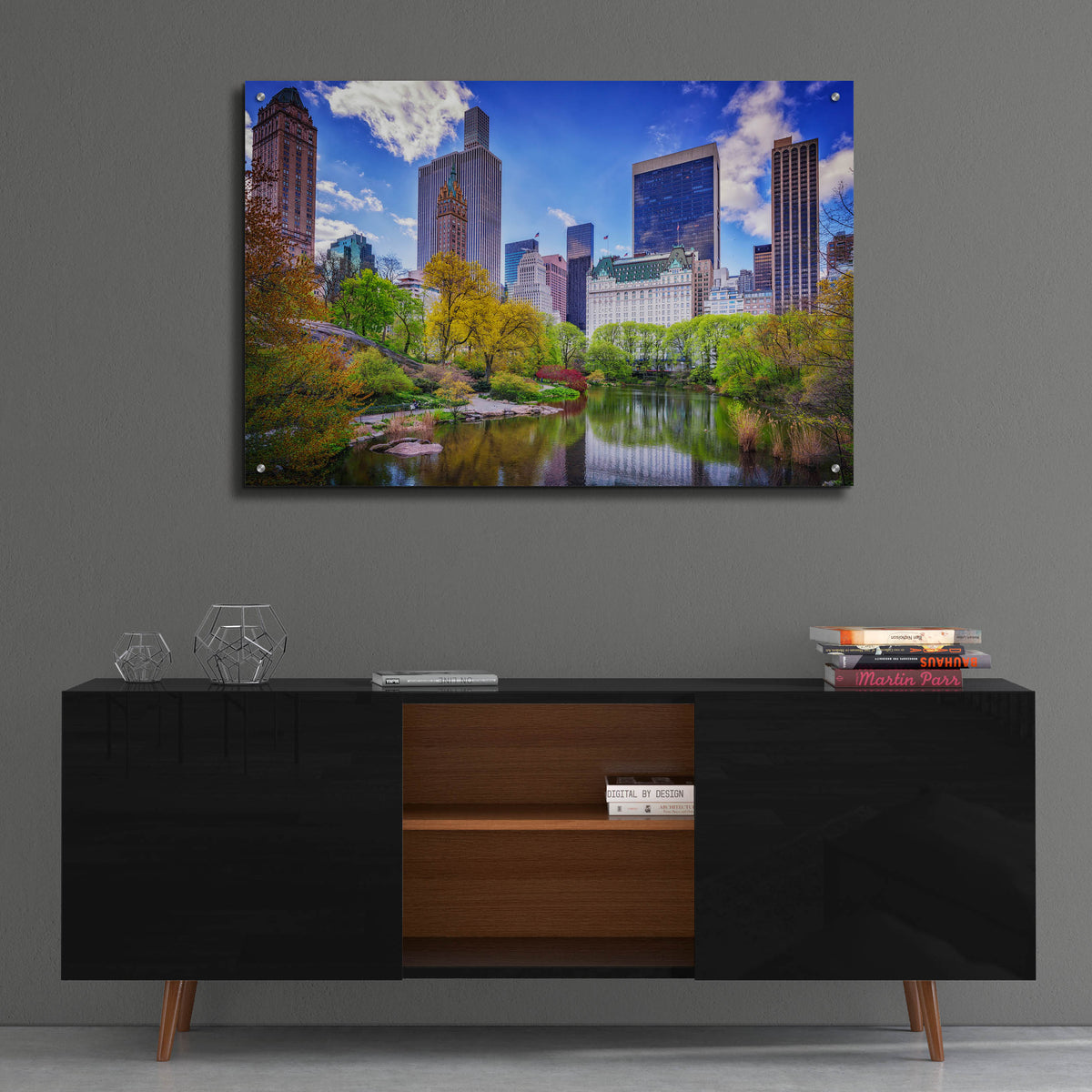 Epic Art 'Central Park South from Gapstow Bridge' by Rick Berk, Acrylic Glass Wall Art,36x24
