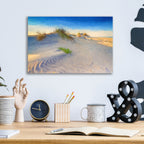 Epic Art 'Bodie Island Dunes Oil Painting' by Rick Berk, Acrylic Glass Wall Art,16x12