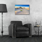 Epic Art 'Bodie Island Dunes Oil Painting' by Rick Berk, Acrylic Glass Wall Art,24x16