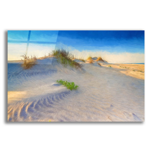 Epic Art 'Bodie Island Dunes Oil Painting' by Rick Berk, Acrylic Glass Wall Art