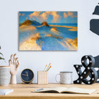 Epic Art 'Bodie Island Dunes II Oil Painting' by Rick Berk, Acrylic Glass Wall Art,16x12