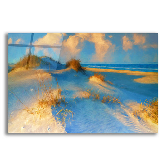 Epic Art 'Bodie Island Dunes II Oil Painting' by Rick Berk, Acrylic Glass Wall Art