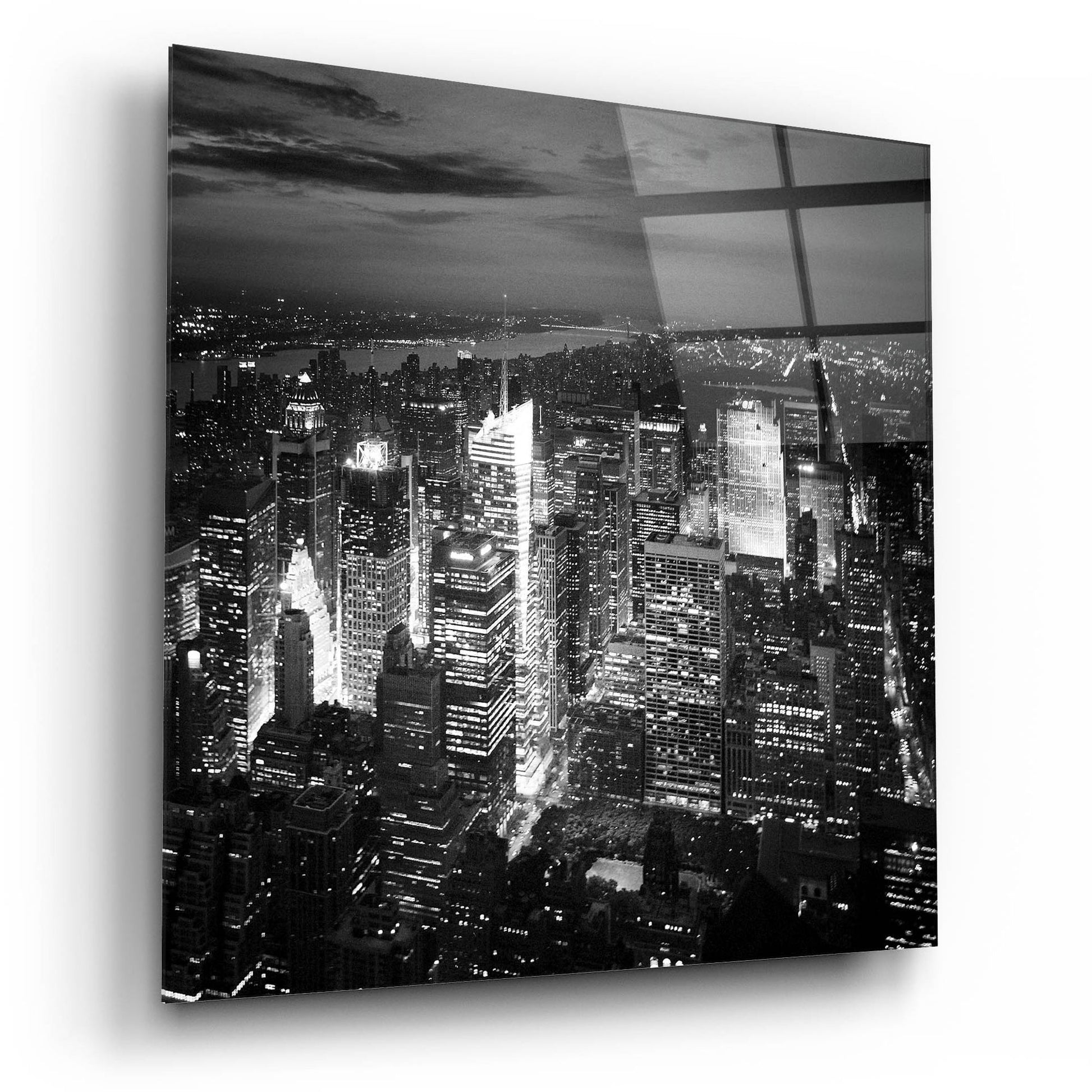 Epic Art 'NYC Nights' by Nina Papiorek, Acrylic Glass Wall Art,12x12