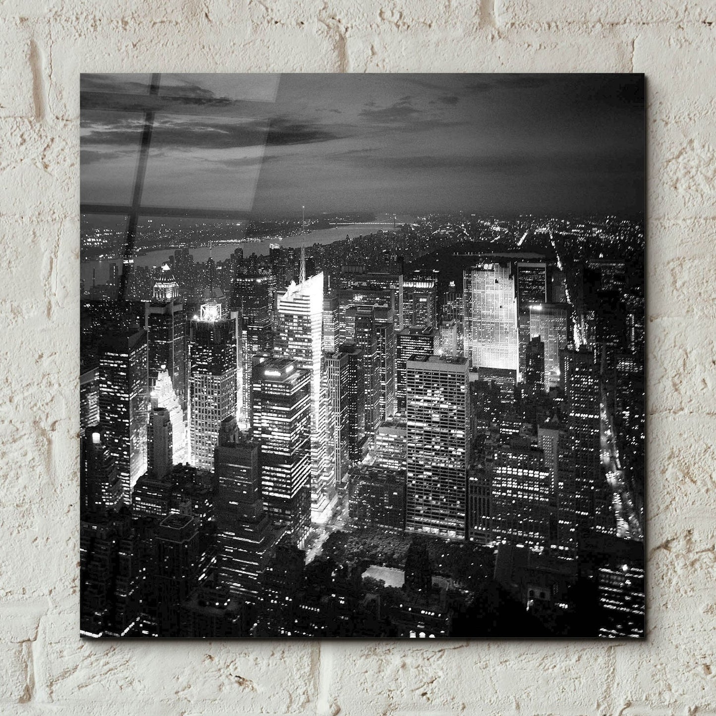 Epic Art 'NYC Nights' by Nina Papiorek, Acrylic Glass Wall Art,12x12