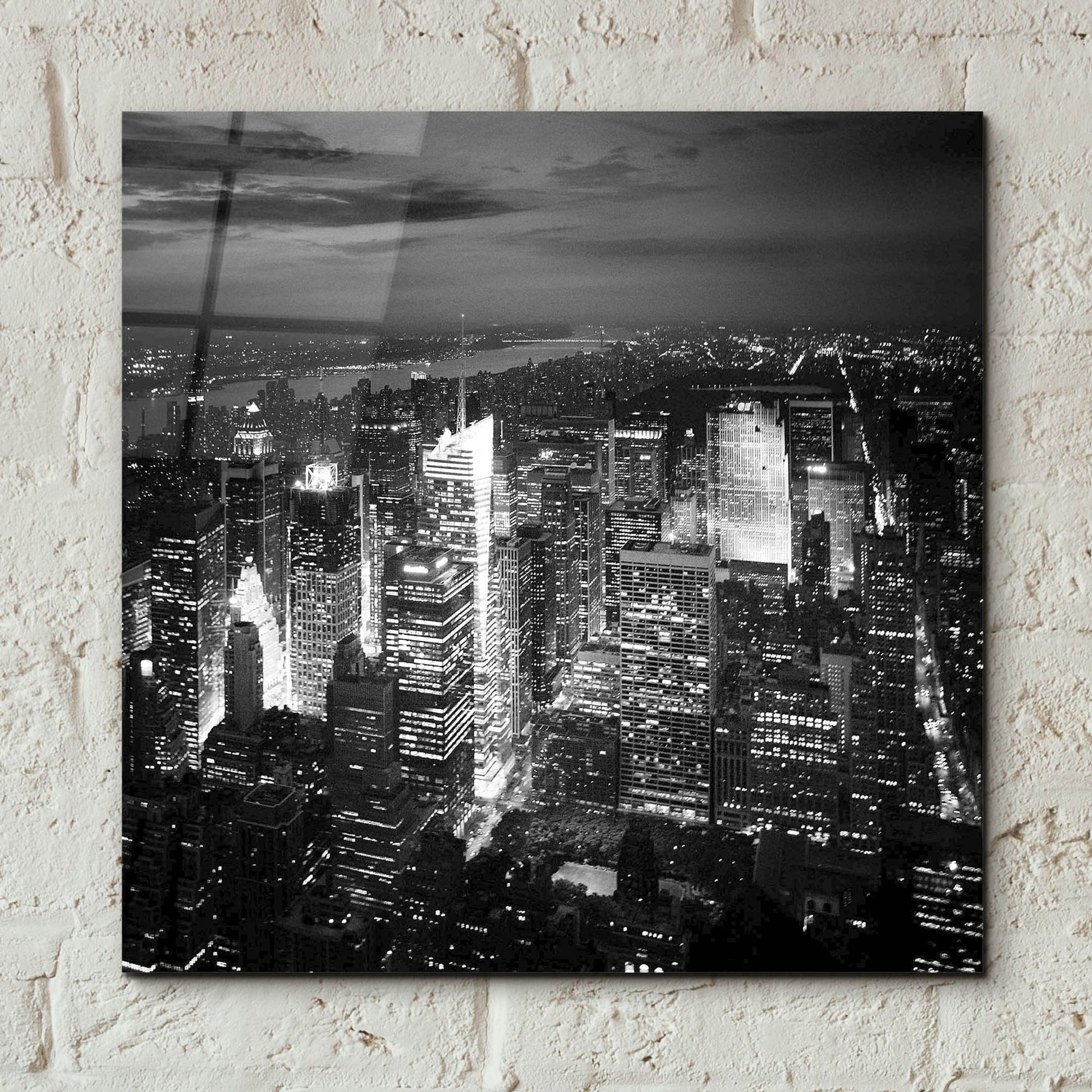 Epic Art 'NYC Nights' by Nina Papiorek, Acrylic Glass Wall Art,12x12