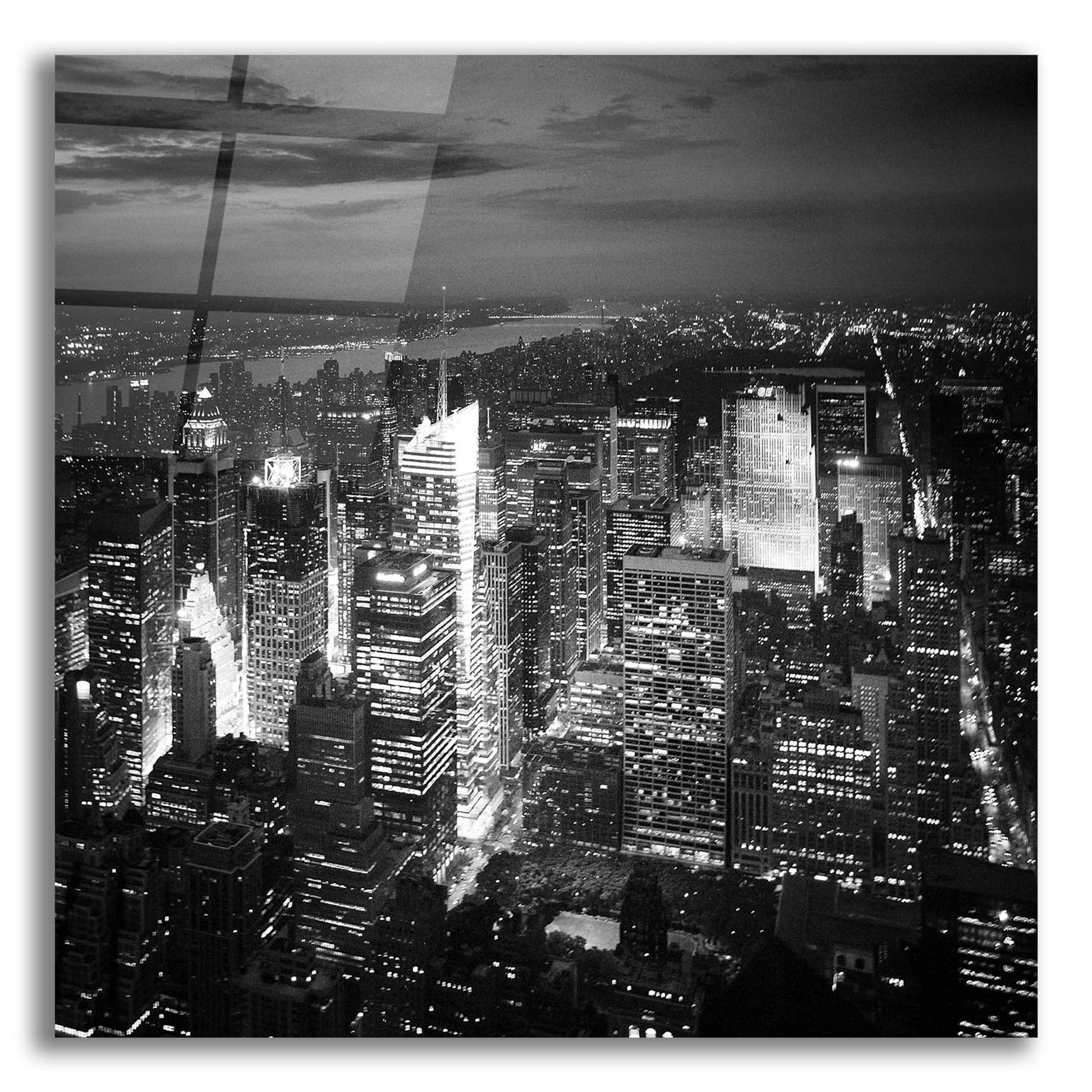 Epic Art 'NYC Nights' by Nina Papiorek, Acrylic Glass Wall Art,12x12