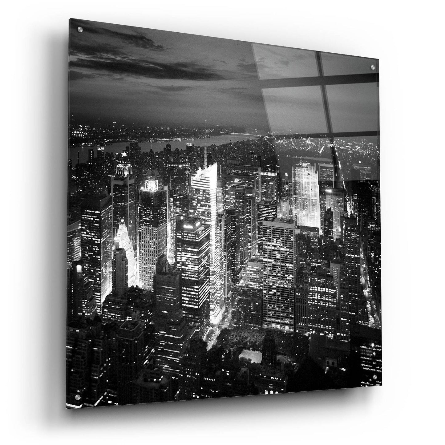 Epic Art 'NYC Nights' by Nina Papiorek, Acrylic Glass Wall Art,36x36