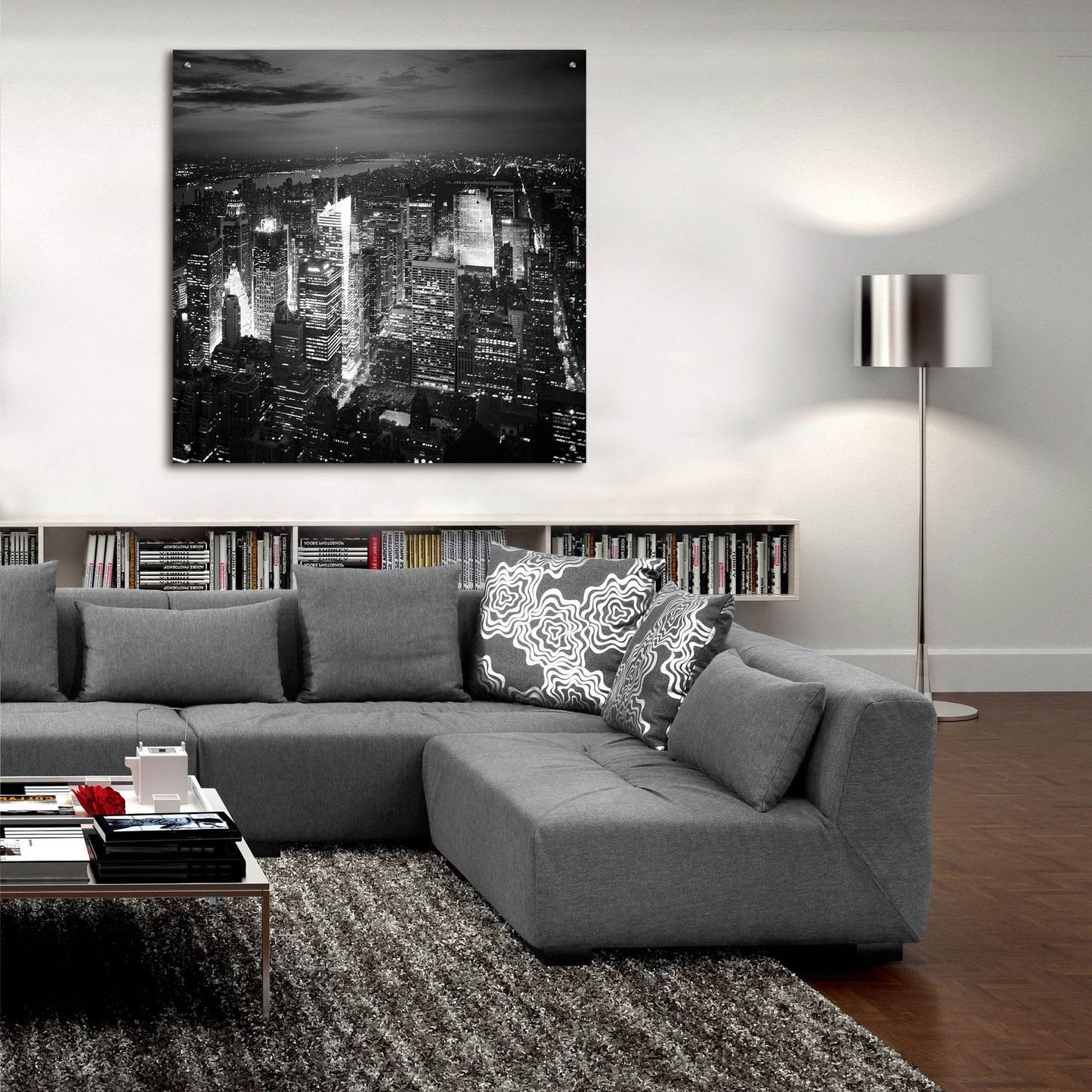 Epic Art 'NYC Nights' by Nina Papiorek, Acrylic Glass Wall Art,36x36