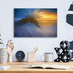 Epic Art 'Sunrise in the Outer Banks Oil Painting' by Rick Berk, Acrylic Glass Wall Art,16x12