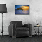 Epic Art 'Sunrise in the Outer Banks Oil Painting' by Rick Berk, Acrylic Glass Wall Art,24x16