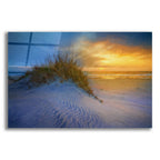 Epic Art 'Sunrise in the Outer Banks Oil Painting' by Rick Berk, Acrylic Glass Wall Art
