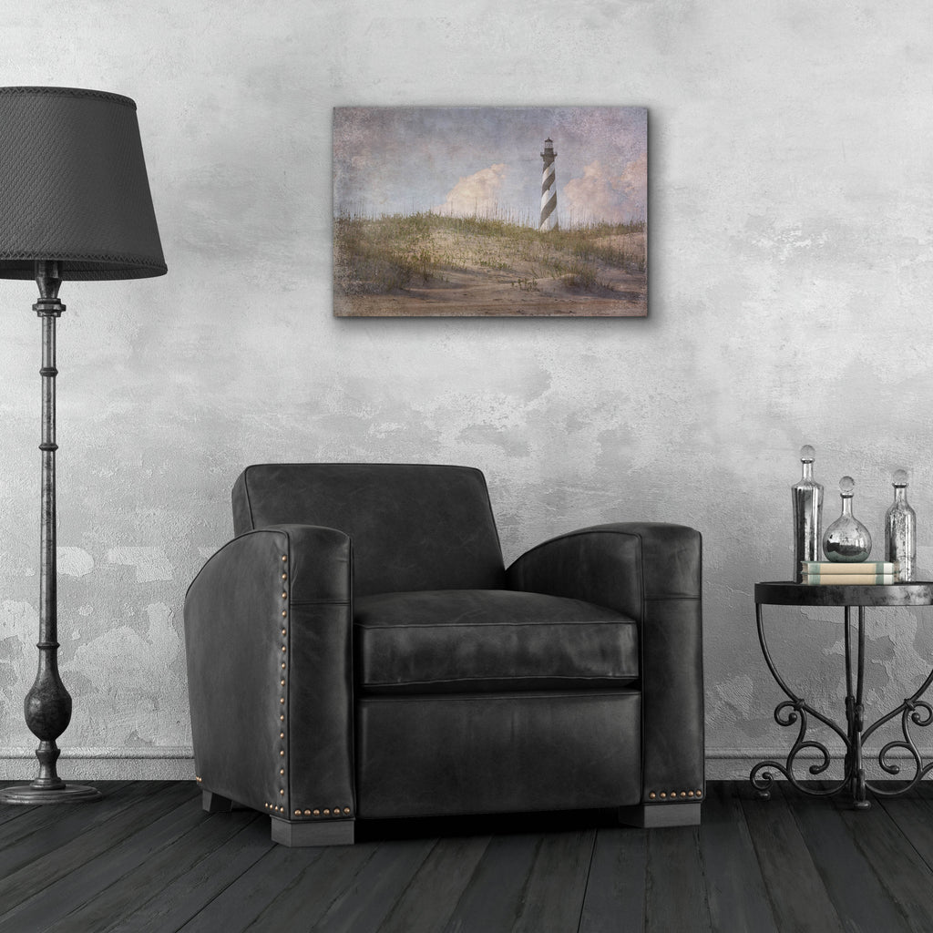 Epic Art 'Cape Hatteras Lighthouse Vintage' by Rick Berk, Acrylic Glass Wall Art,24x16
