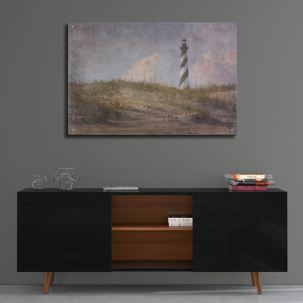 Epic Art 'Cape Hatteras Lighthouse Vintage' by Rick Berk, Acrylic Glass Wall Art,36x24