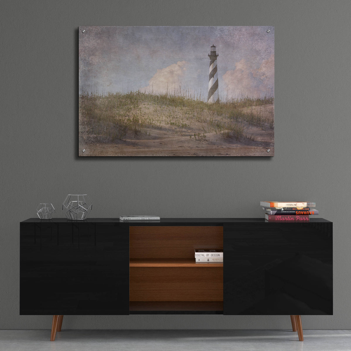 Epic Art 'Cape Hatteras Lighthouse Vintage' by Rick Berk, Acrylic Glass Wall Art,36x24